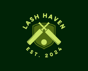 Cricket Bat Ball logo design