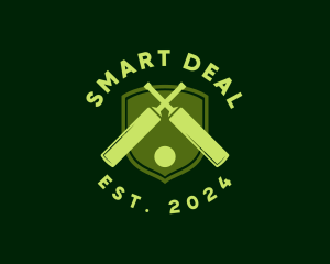 Cricket Bat Ball logo design