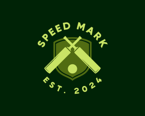 Cricket Bat Ball logo design