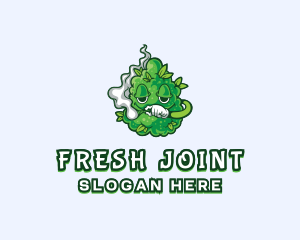 Joint - Cannabis Leaf Marijuana logo design