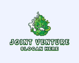 Joint - Cannabis Leaf Marijuana logo design