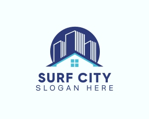 Building Real Estate City logo design