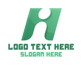 Ai - Green AI Puzzle Monogram logo design