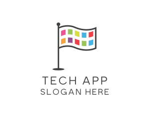 Application - Application Developer Flag logo design