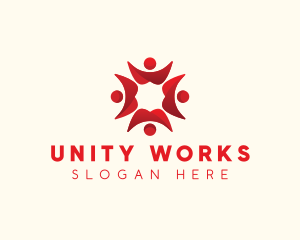 Collaboration - People Community Organization logo design