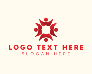 Recruitment - People Community Organization logo design