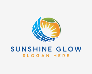 Sunlight - Ecology Solar Panel logo design
