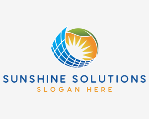 Sunlight - Ecology Solar Panel logo design