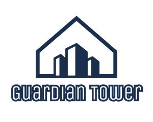 Blue House Buildings logo design