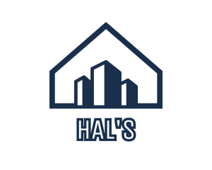 Buildings - Blue House Buildings logo design