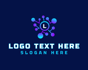 Abstract - Digital Networking Link logo design