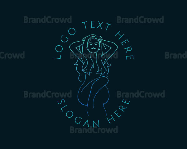 Seductive Female Nude Logo