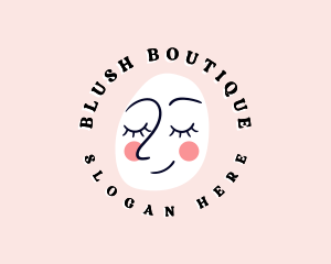 Blush - Doodle Face Paint logo design