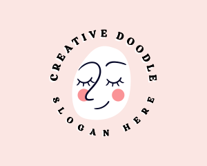 Doodle Face Paint logo design