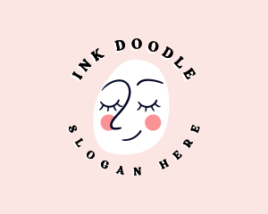 Doodle Face Paint logo design