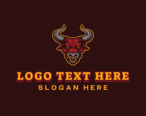 Horn - Bull Buffalo Gaming logo design