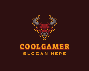Cow - Bull Buffalo Gaming logo design
