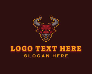 Meat - Bull Buffalo Gaming logo design