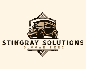 Retro Car Detailing logo design