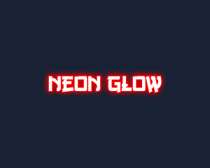 Neon Japanese Ninja logo design