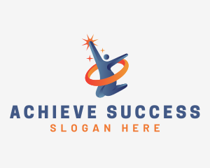 Human Achievement Success logo design
