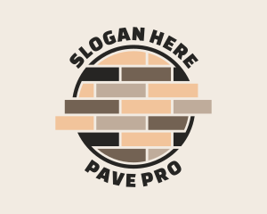 Brick Floor Pavement logo design