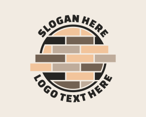 Construction - Brick Floor Pavement logo design