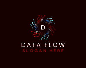 Data Pixel Technology logo design