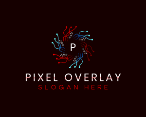 Data Pixel Technology logo design