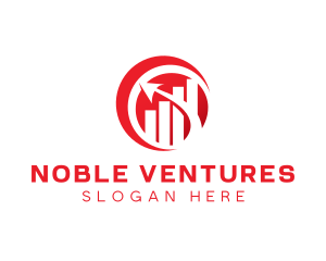 Modern Investment Graph logo design