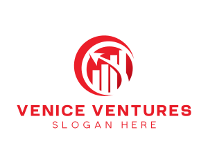 Modern Investment Graph logo design