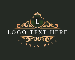 Lettermerk - Crown Crest Luxury logo design