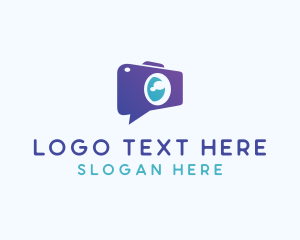 Chat - Video Chat App logo design