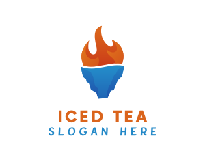 Industrial Flame & Ice  logo design