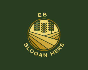 Garden - Wheat Farm Emblem logo design