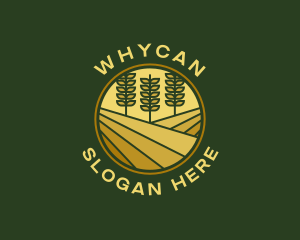 Ecologicial - Wheat Farm Emblem logo design