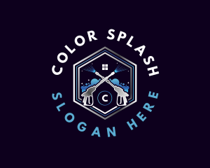 Cleaning Power Wash logo design