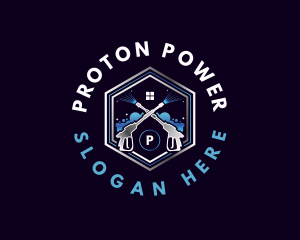 Cleaning Power Wash logo design