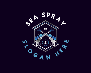 Cleaning Power Wash logo design