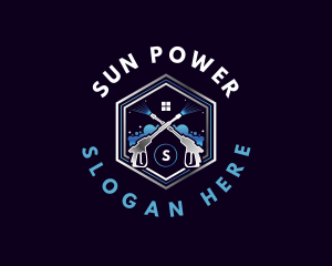 Cleaning Power Wash logo design