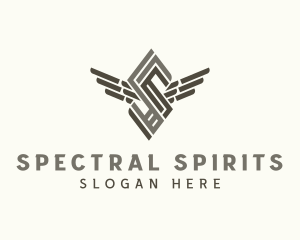 Industrial Wings Letter S  logo design