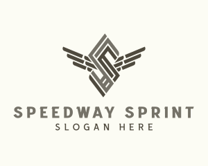 Industrial Wings Letter S  logo design