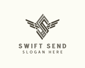 Industrial Wings Letter S  logo design