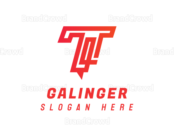 Modern Logistics Letter T Logo
