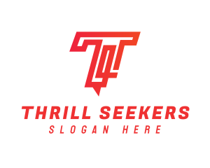 Modern Logistics Letter T logo design