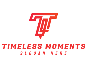 Modern Logistics Letter T logo design