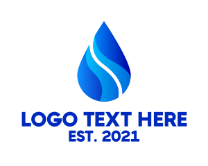 Water - Mineral Water Drop logo design