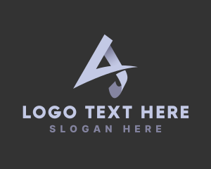 Initail - Multimedia Advertising Agency Letter A logo design