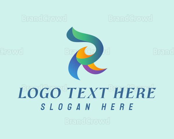 Colorful Company Letter R Logo