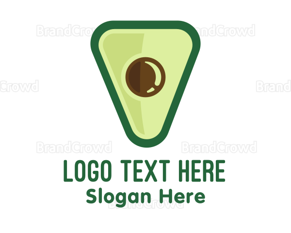 Avocado Food Triangle Logo